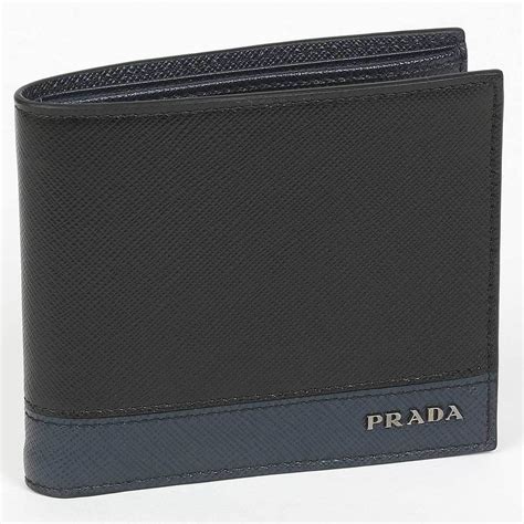 brown prada leather wallet|leather wallet Prada price.